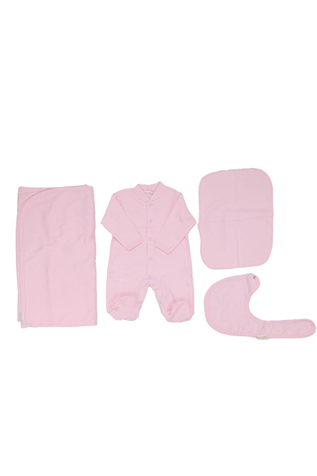 Baby Girl Pink 4-Piece Hospital Discharge Set