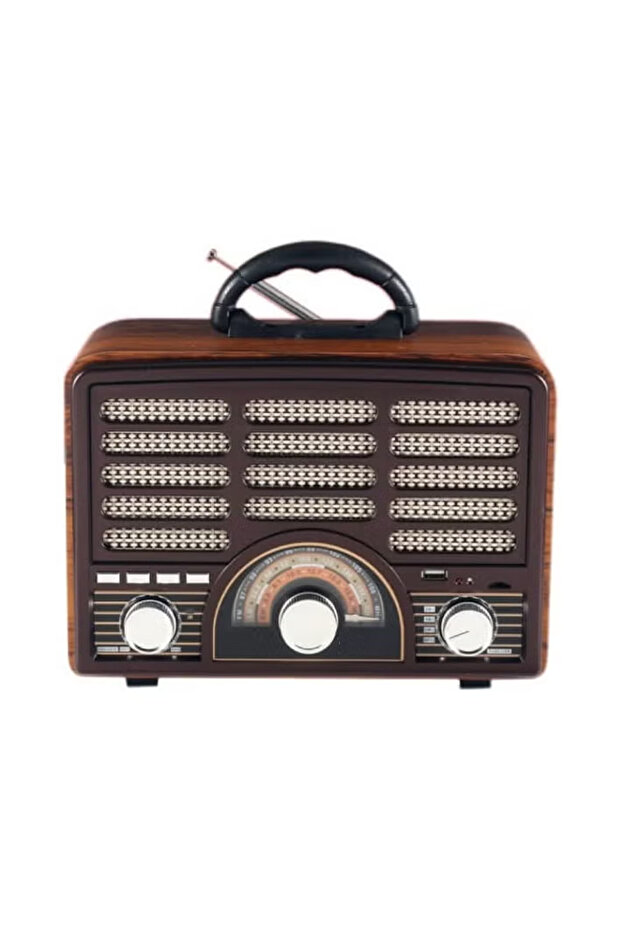 Rechargeable HI-FI Radio with Remote Control, Large Capacity Battery, Portable, Retro Style FM Radio - 2