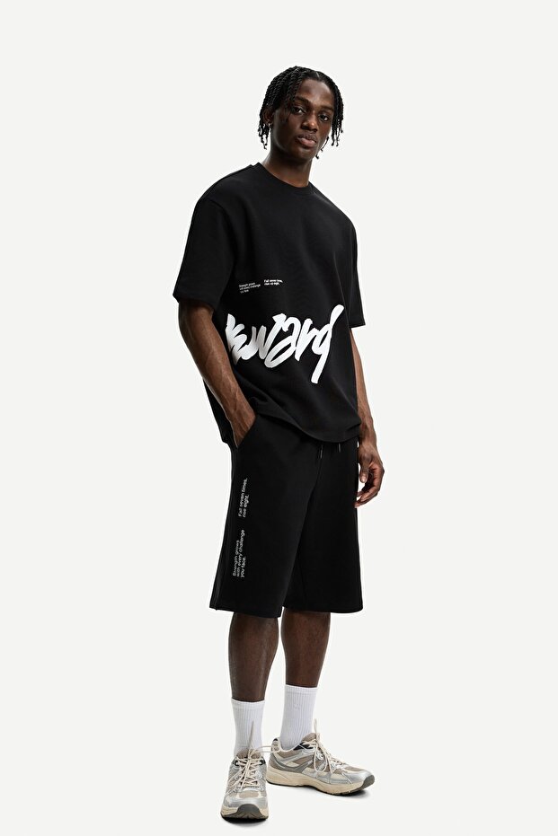 Baskılı şardonlu bermuda - 1