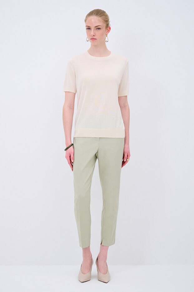 Kısa Kol Triko Bluz - 3