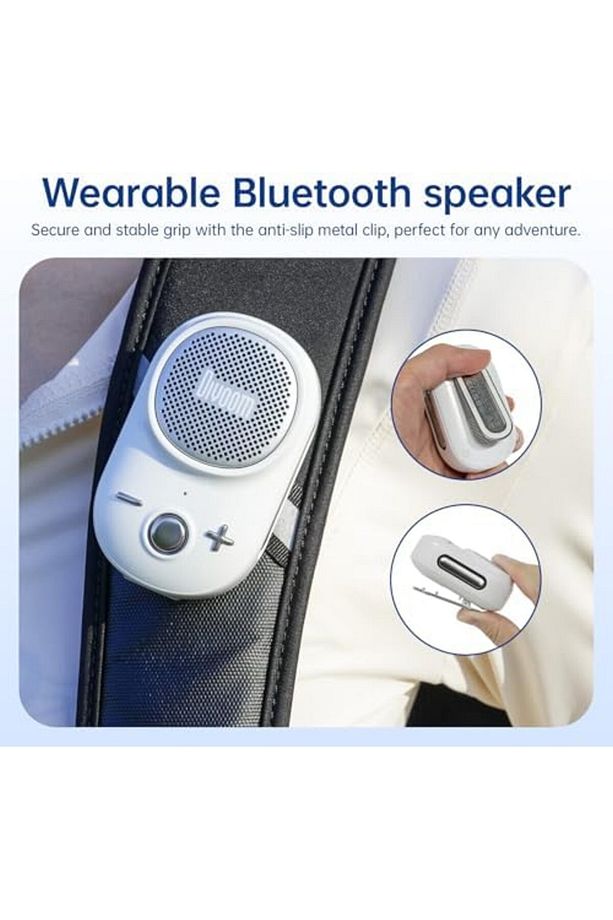 SRT Itour-S Taşınabilir Mini Giyilebilir Bluetooth Hoparlör, Büyük Ses ve Punchy Bas, Klipsli T - 3