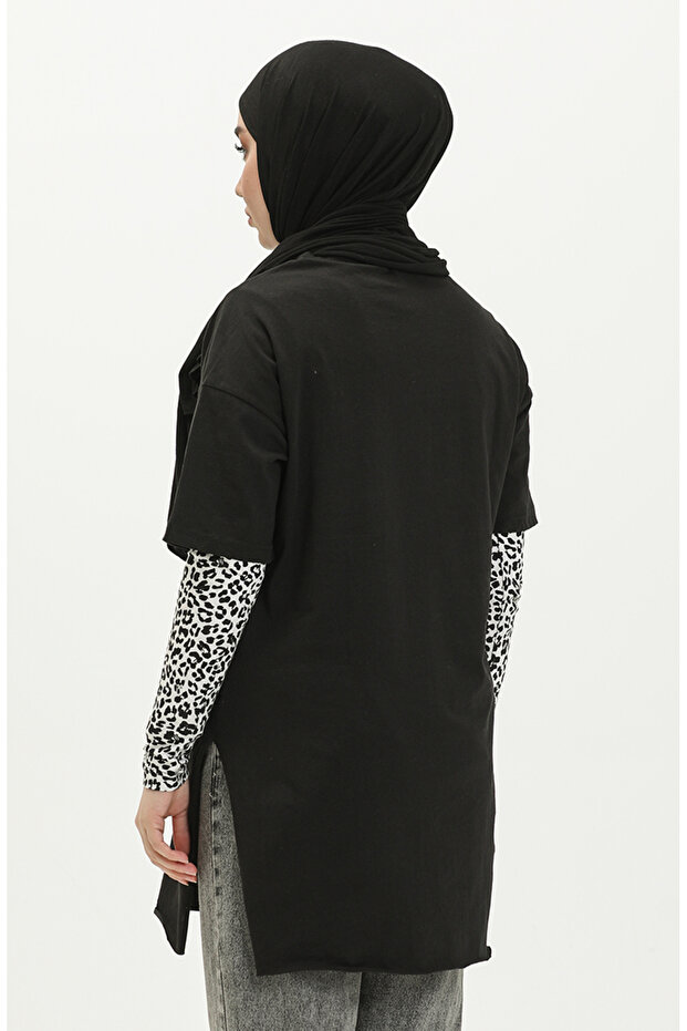 Basic Tshirt 4012-01 Siyah - 6