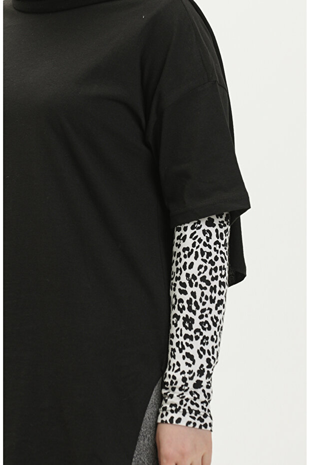 Basic Tshirt 4012-01 Siyah - 5