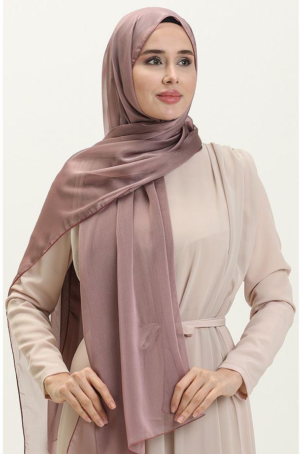 Aymina Janjan Şifon Şal 7586-06 Gül Kurusu - 1