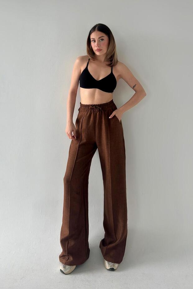 Sofia Linen Palazzo Pants Long Leg Tiril Tiril Flowy