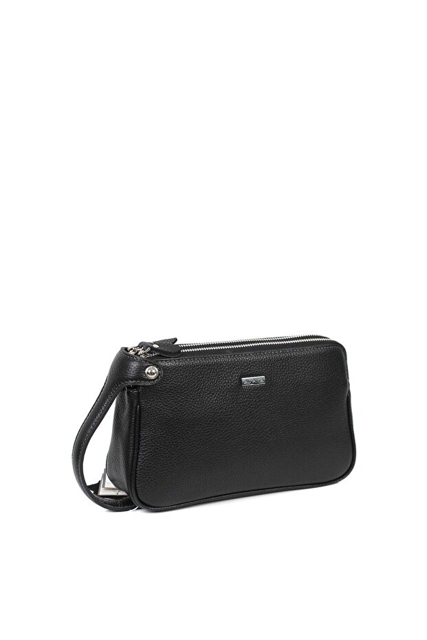 Leather Black Handbag 117 2