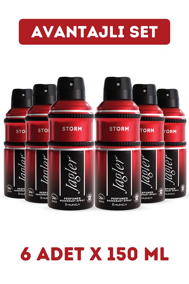 Storm Erkek Deodorant ( 6 Adet X 150 ml ) - 1
