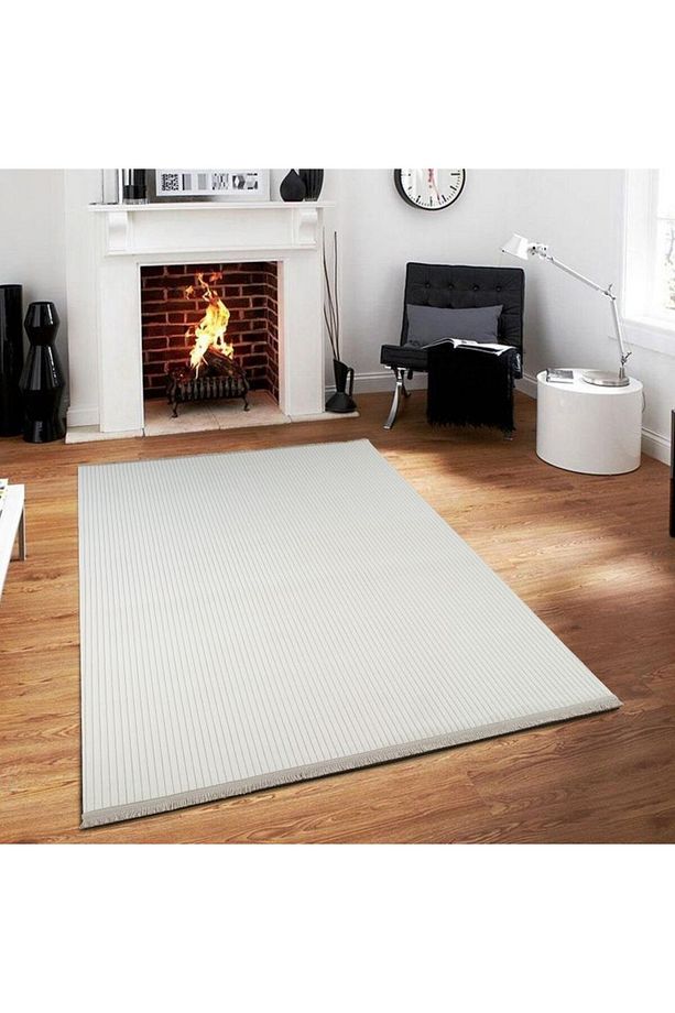 Relax Leke Tutmaz Silinebilir Makinada Yıkakabilir Yumuşak Kaymaz Jel Taban Modern Halı - 6