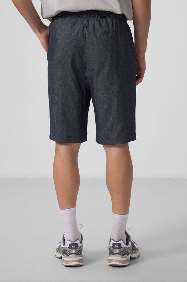 Kot Lacivert Standart Fit Dokuma Hafif Esnek Chino Erkek Şort - 81290 - 6