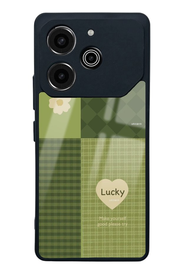 غلاف هاتف لامع بتصميم Lucky لهاتف Tecno Pova 6 Pro