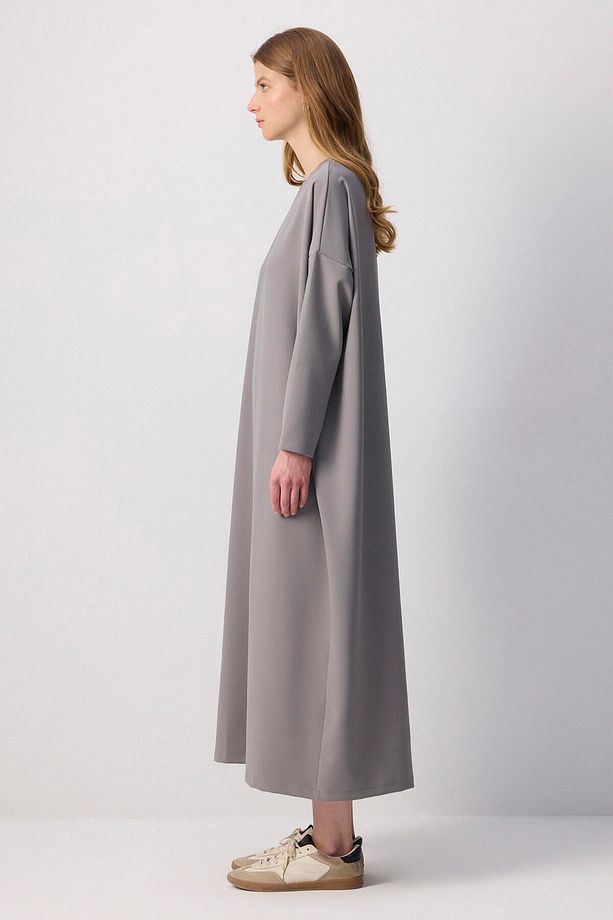 OVERSIZE KREP ELBİSE - 3