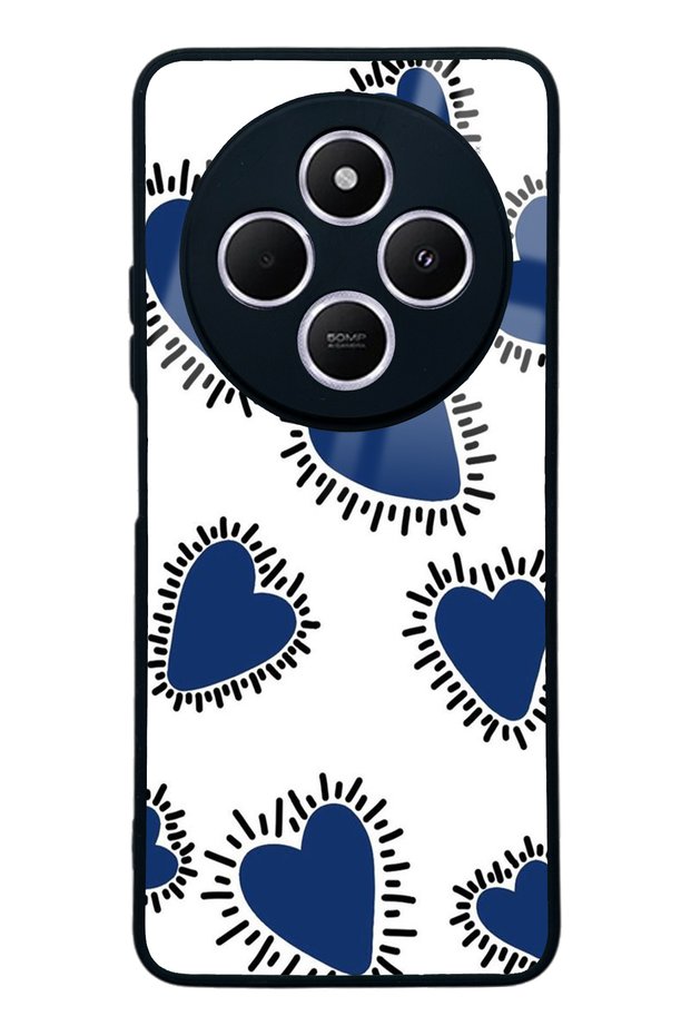 Xiaomi Redmi A4 Blue Heart Design Glossy Phone Case
