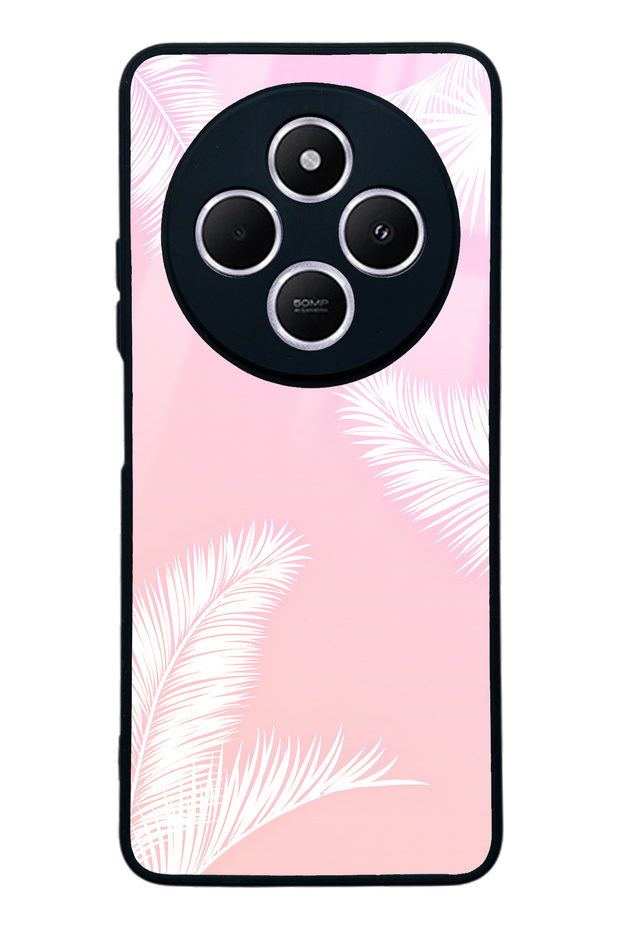 Xiaomi Redmi A4 White Palm Design Glossy Phone Case