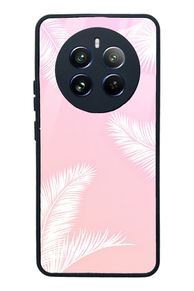 Oppo Realme 12 White Palm Design Glossy Phone Case