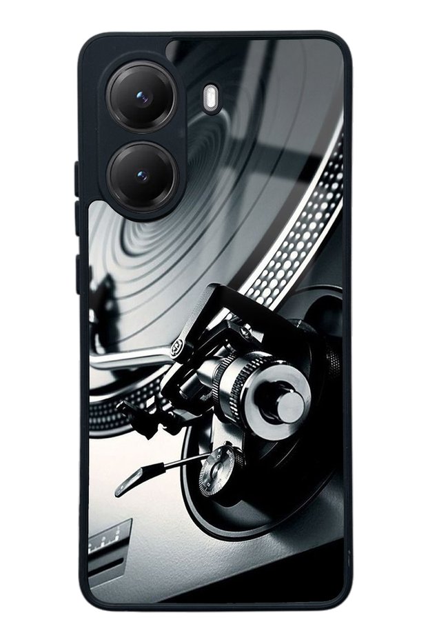 حافظة هاتف لامعة بتصميم مسجل لهاتف Xiaomi Poco X7 Pro