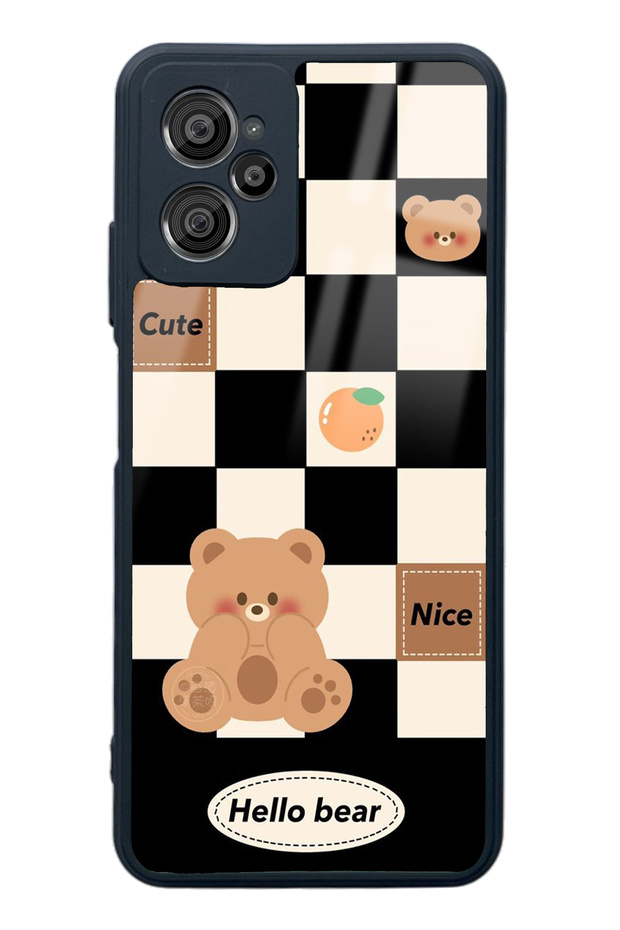حافظة هاتف لامعة بتصميم Hello Bear من Casper X30 Plus