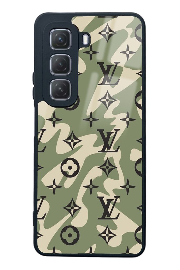 Infinix Hot 50 Green Wave Design Glossy Phone Case