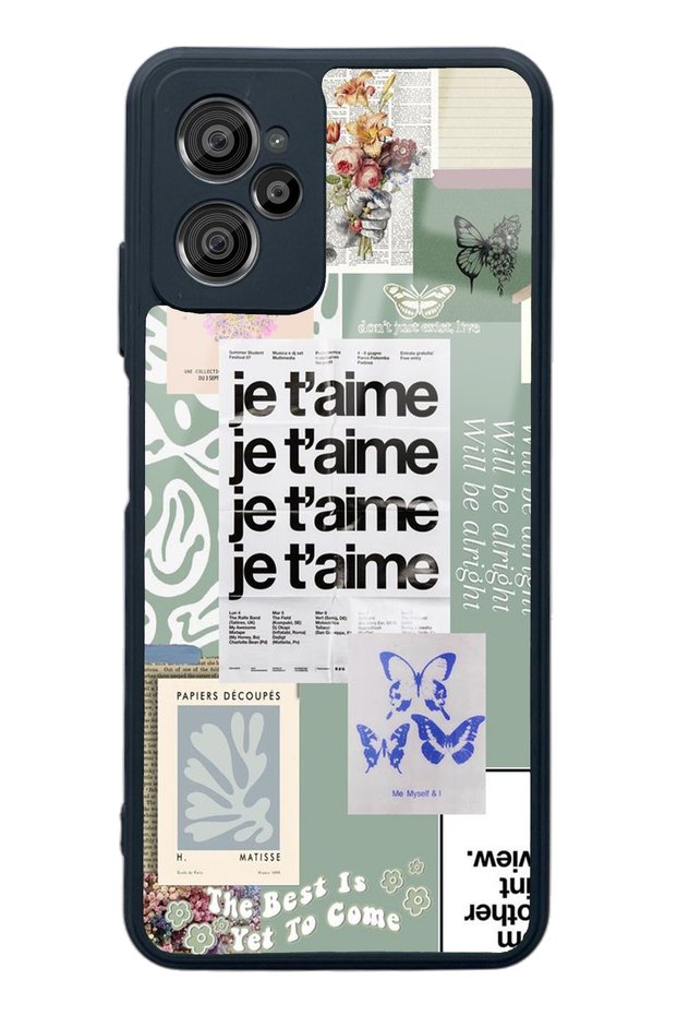 حافظة هاتف لامعة بتصميم Casper X30 Plus Je T'aime