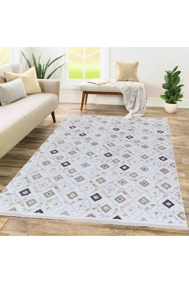 Kaymaz Taban Yumuşak Dokulu 6m² Salon Halısı - 3