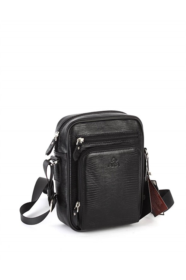 Leather Black Shoulder Bag 328 10