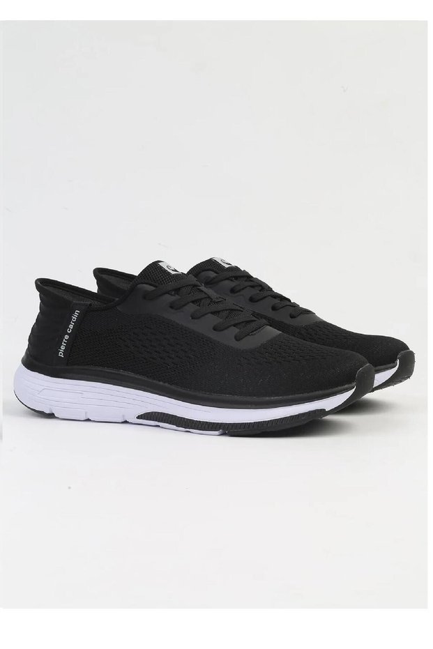 Imported Comfort Sole Lace-Up Women's Sports Shoes Black White