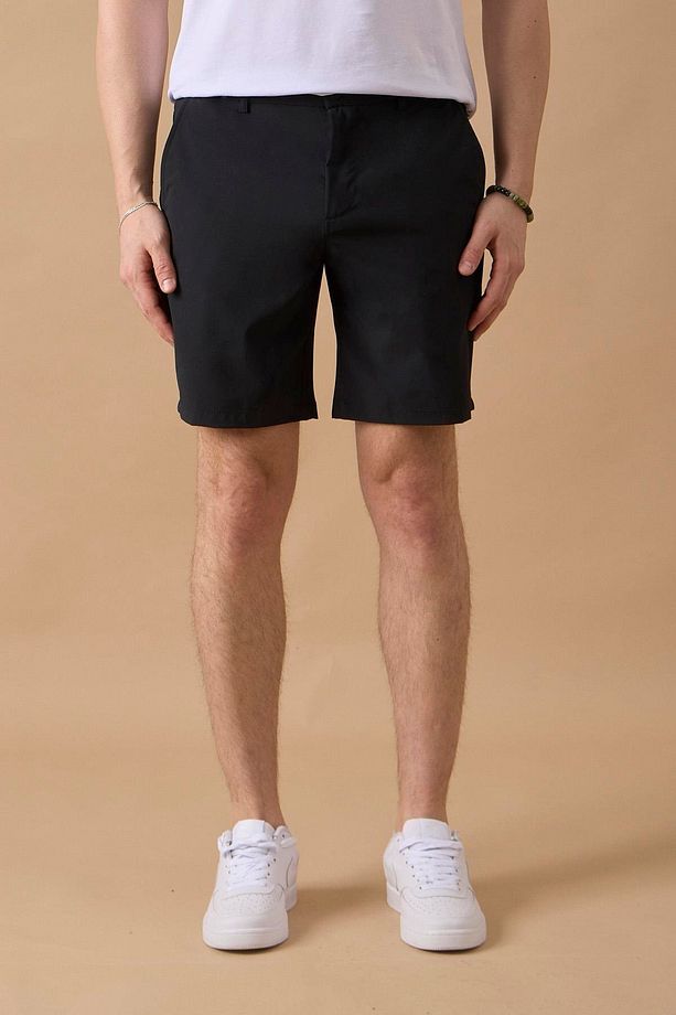 Erkek Siyah Jogger Fit Şort - 1