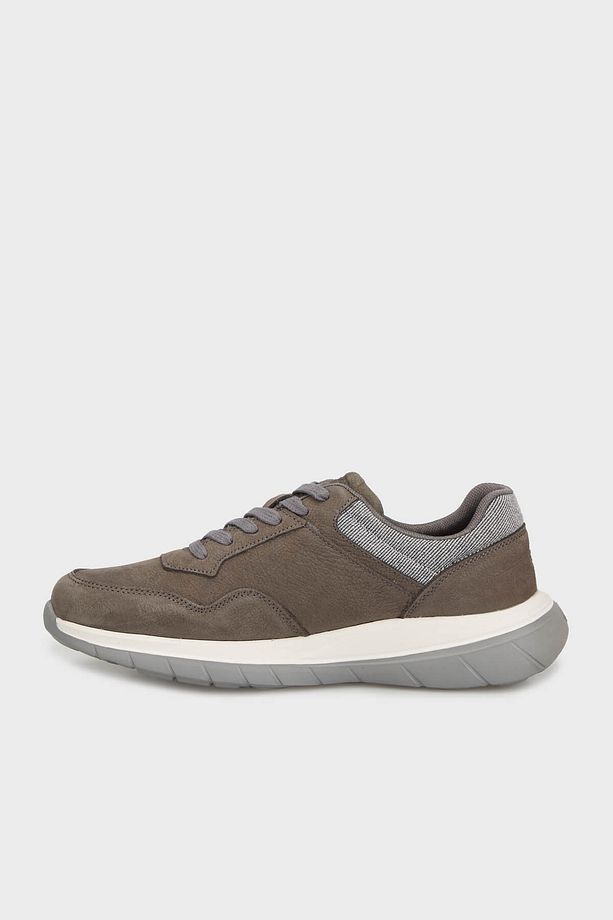 Deri Logolu Sneaker Ayakkabı Erkek AYAKKABI 238572N 5FX - 3