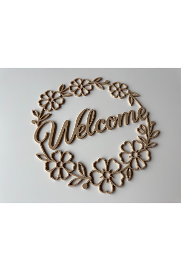 Welcome Flower Wreath for Door and Window - 1