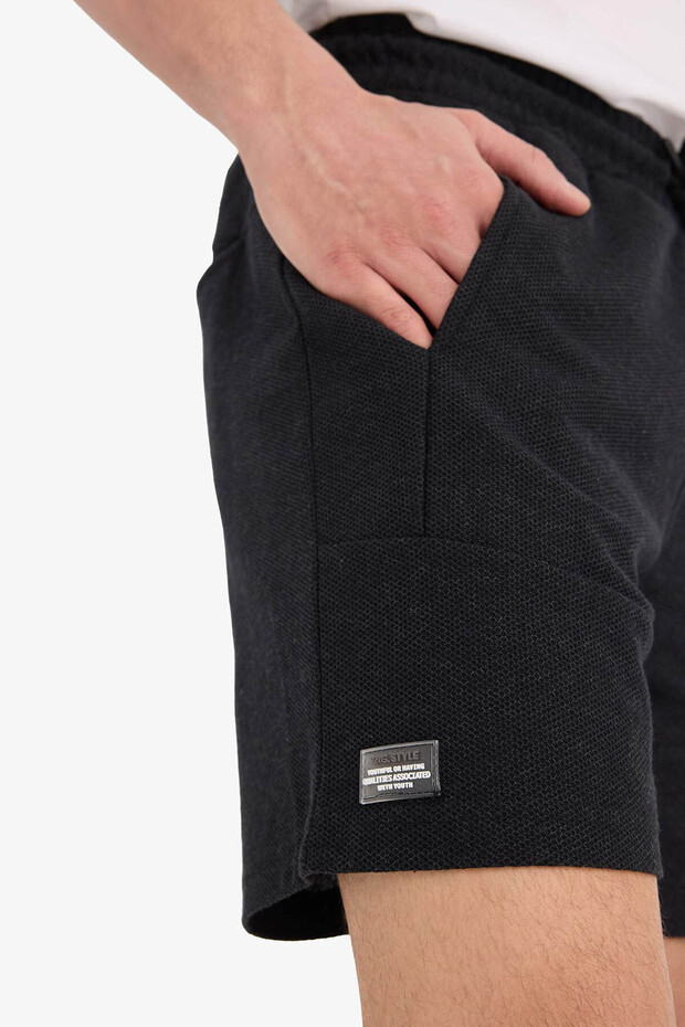 Slim Fit Dar Paça Şort - 6