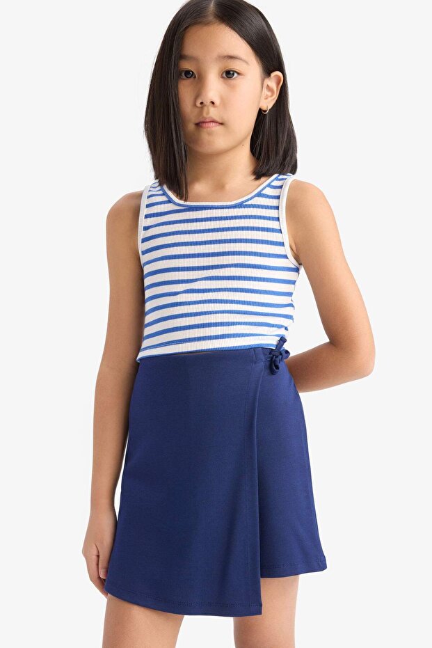 Basic Düz Şort Etek Kız Çocuk B4465A825SM - 4