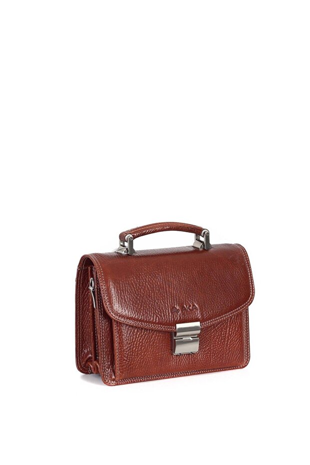 Leather Tan Portfolio Bag 164 63