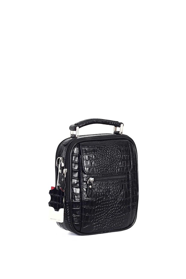 Leather Black Hand and Shoulder Bag 305 12
