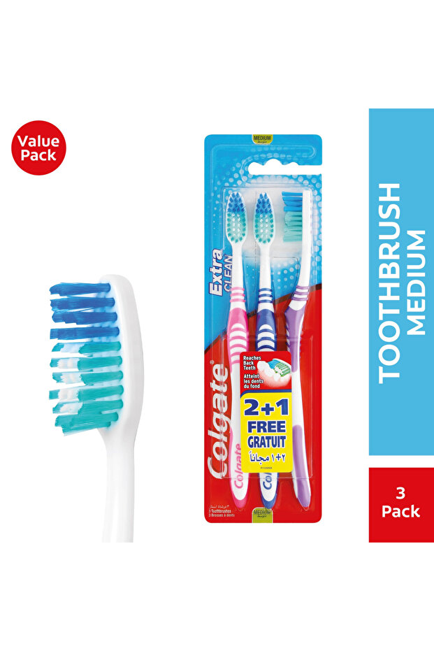 فرشاة أسنان كولجيت دبل أكشن متوسطة الحجم - 9