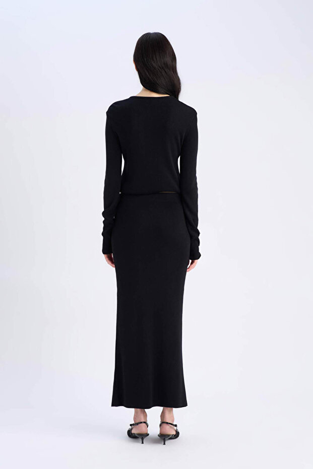 E5361ax Model Basic Fusta Creion Midi Plată - 7