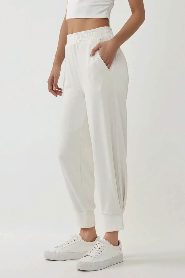 Lastikli Bel Jogger Eşofman Altı - 1