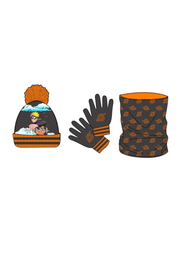 Naruto hat-scarf-gloves set - 1