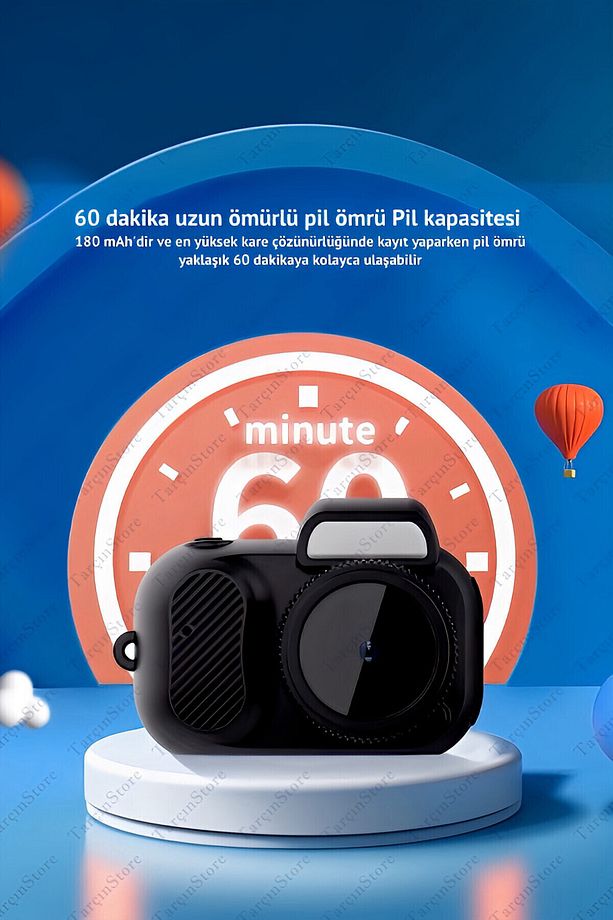 Mini Retro Kamera Anahtarlık(MİCROSD KART DAHİL) - 4