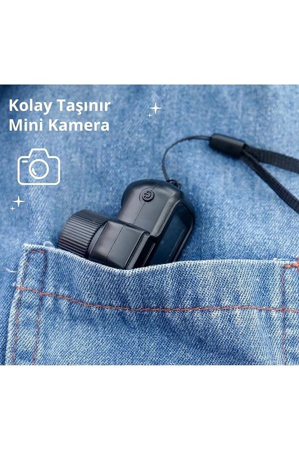 Mini Retro Kamera Anahtarlık(MİCROSD KART DAHİL) - 5