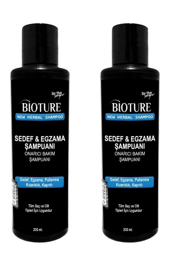 Bioture Egzema& Tahribatlarını Döküntülerini Onaran Bakım Şampuanı 200 ml x 2 ad - 1