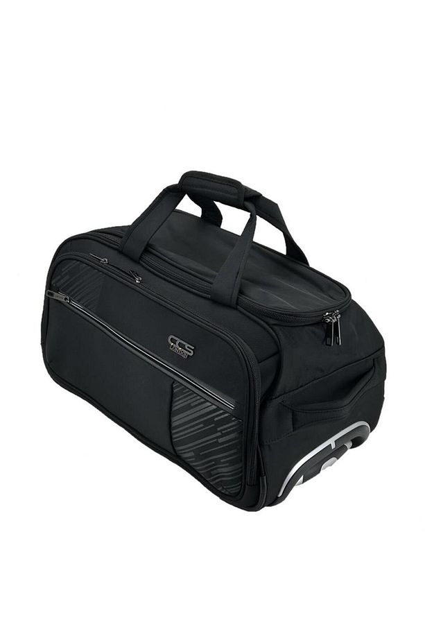 Ççs London Orta Boy 00676 Kumaş Valiz El Çantası Siyah - 5