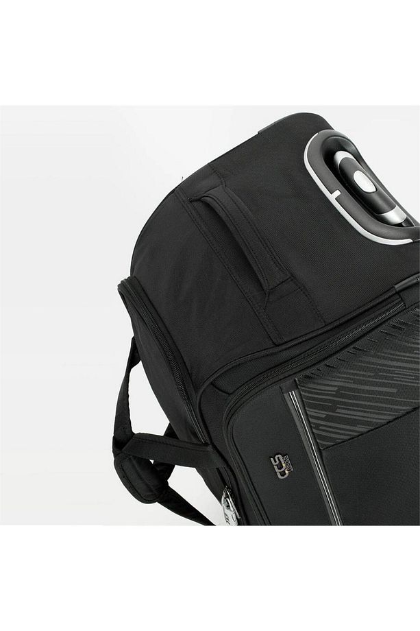 Ççs London Orta Boy 00676 Kumaş Valiz El Çantası Siyah - 8