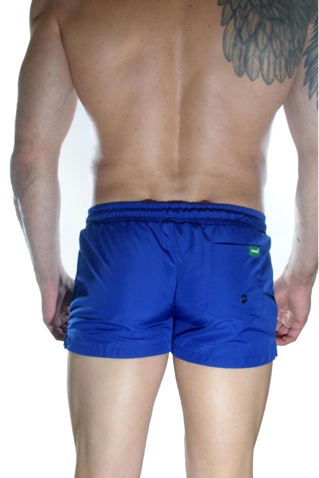 Erkek Mavi Mini Mayo Short - 4