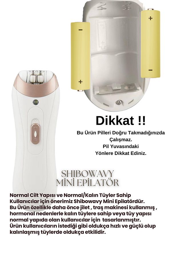 MİKRO + Mini Yüz Epilatörü Set (Cımbızlı Kökünden Çeker İp&Ağda Etkisi Bıyık , Çene , Kaş , Kulak) - 8