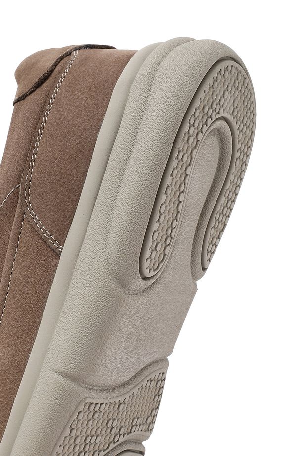 Erkek Bej Nubuk Deri Comfort Loafer 25SFD7651V3 - 8