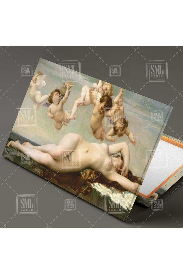 Uçan Melekler Alexandre Cabanel The Birth Of Venus Ünlü Ressam Yatay Kanvas Tablo - 2
