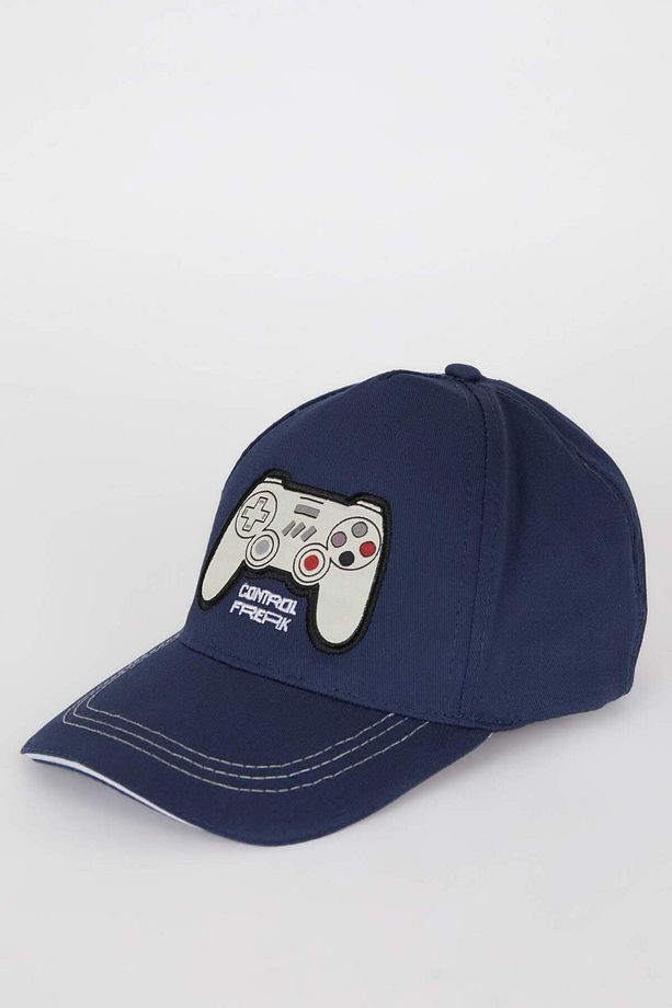 Erkek Çocuk Nakışlı Pamuklu Cap Şapka D8404A825SM - 1