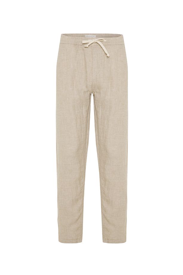 STRAIGHT FIT BAĞLAMALI KETEN PANTOLON - 1