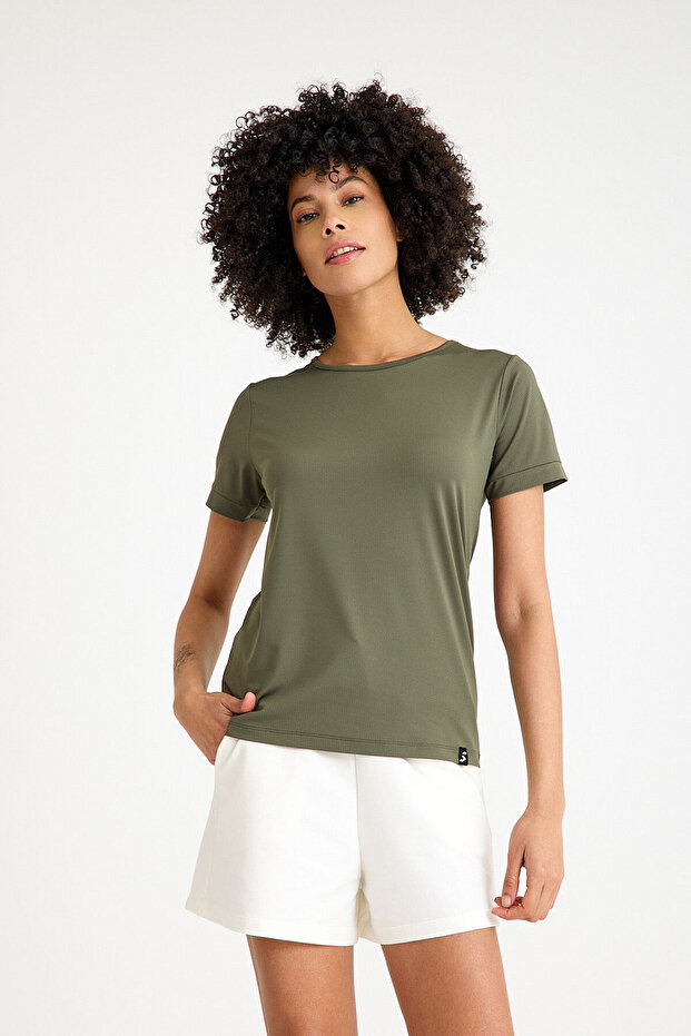 Vector Women's Sports T-Shirt Khaki
