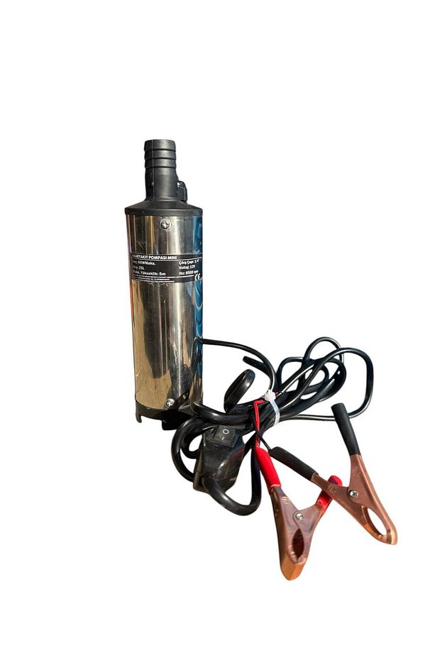 12 Volt Bakır Sargı mini(küçük) Sıvı Transfer Pompası Dalgıç Pompa Mazot Pompası - Su - Süt - Sıvı - 1