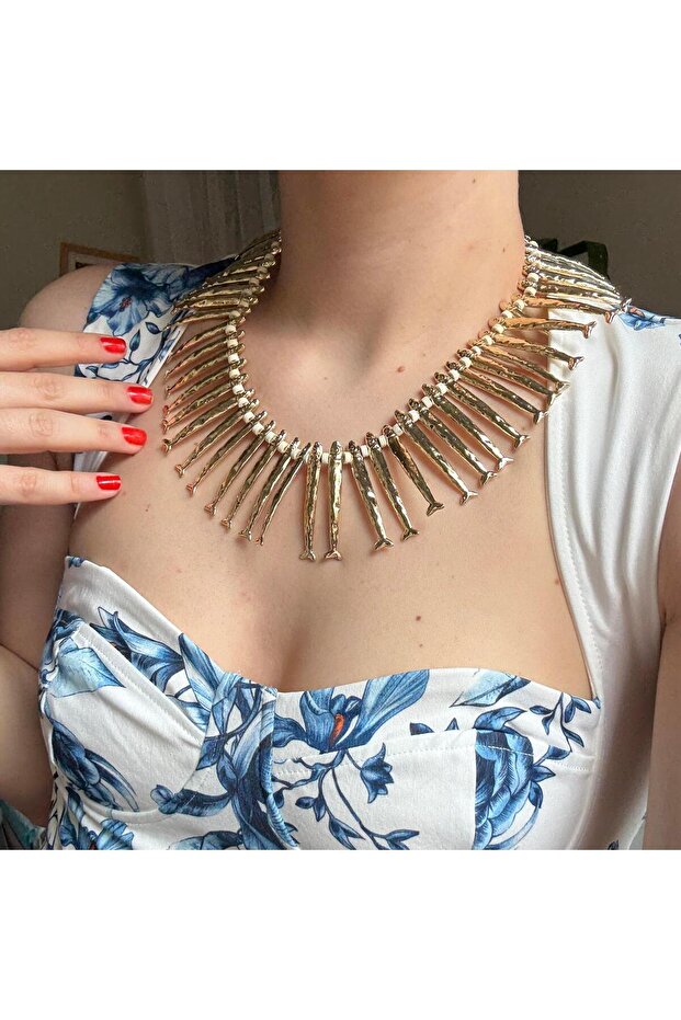 Marka Balıklı Tasma Kolye - 3